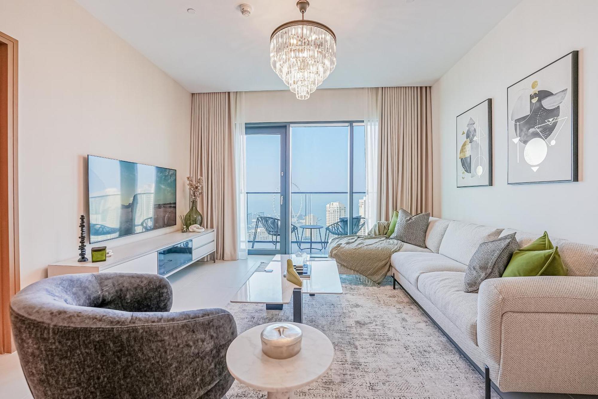 Modern 2Br High Floor Haven In Vida Dubai Marina Apartman Kültér fotó
